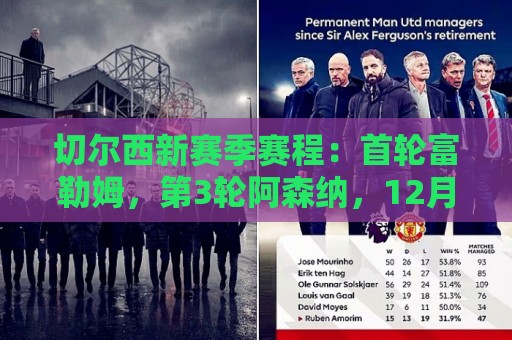 切尔西新赛季赛程：首轮富勒姆，第3轮阿森纳，12月红军蓝月维拉